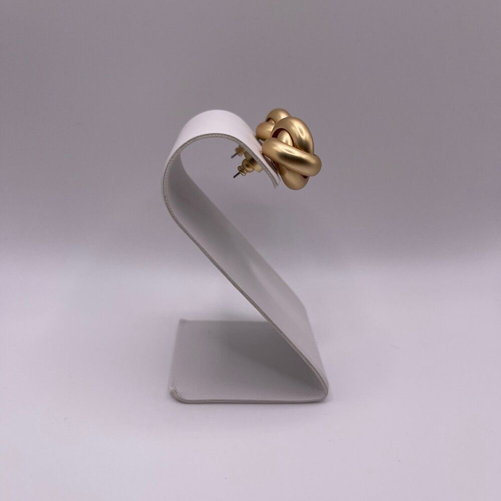 House of Harlow 1960 Gold Tone Knot Stud Earrings - Picture 11 of 12